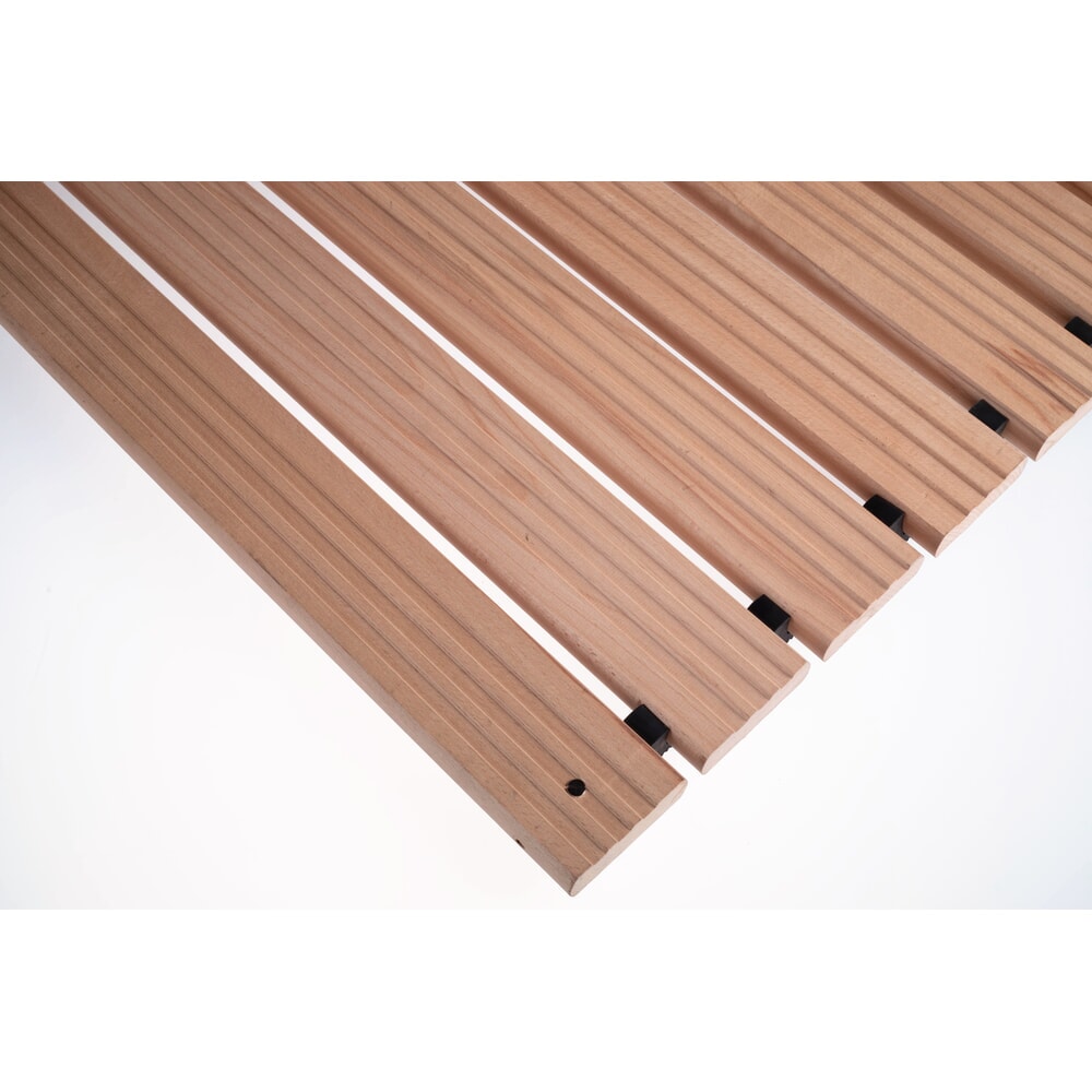 Produktabbildung Nr. 5: Miltex Arbeitsplatzmatte Yoga Holzrost, ohne Auffahrkeile und Abschrägung,  800 mm