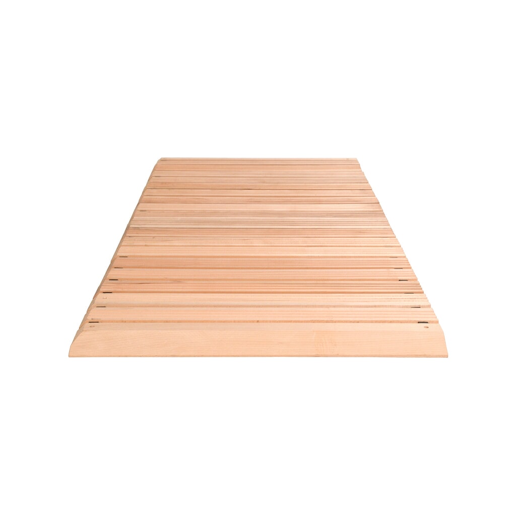 Produktabbildung Nr. 1: Miltex Arbeitsplatzmatte Yoga Holzrost, inkl. Auffahrkeilen und Abschrägung, Breite 800 mm