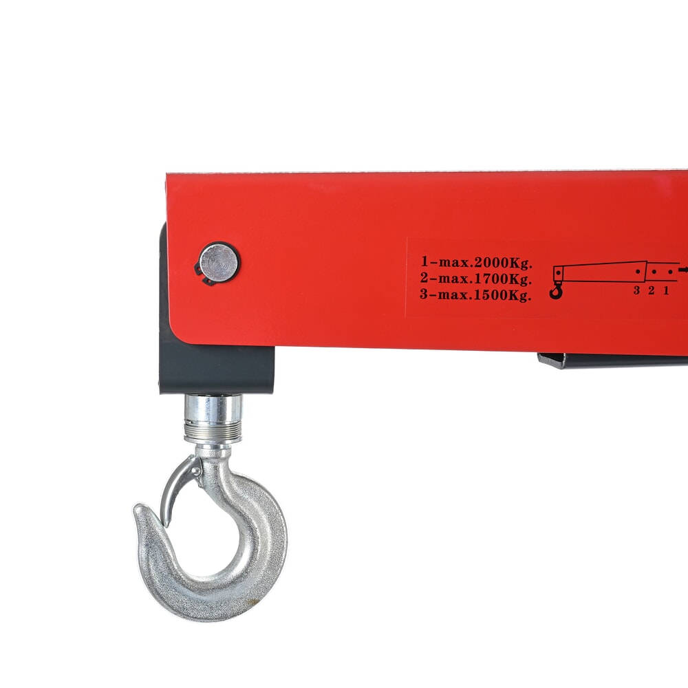 Produktabbildung Nr. 2: Steinbock® Werkstattkran, mit gespreiztem Fahrgestell und Schnellhub, klappbar, TK 1.500-2.000 kg