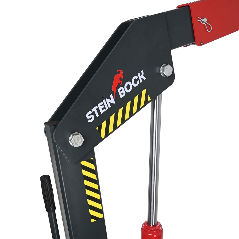 Produktabbildung Nr. 9: Steinbock® Werkstattkran, mit gespreiztem Fahrgestell und Schnellhub, klappbar, TK 1.500-2.000 kg