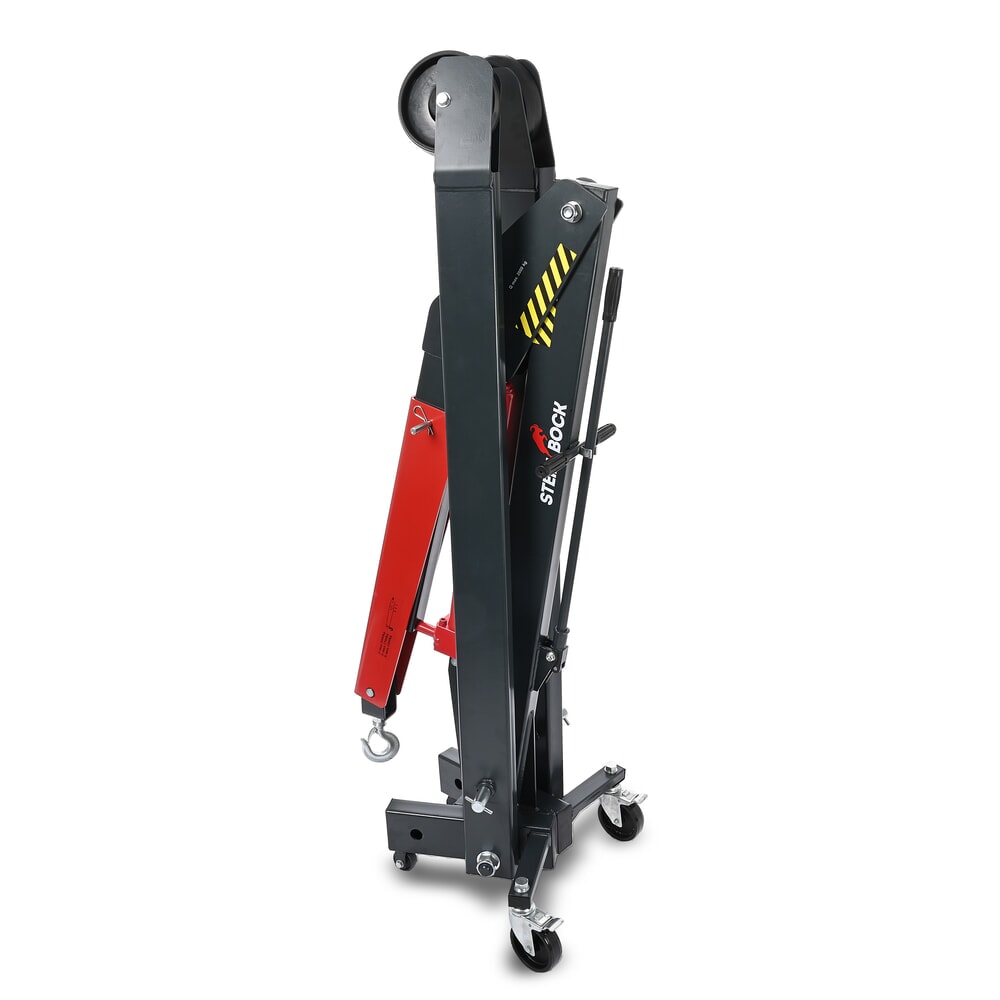 Produktabbildung Nr. 10: Steinbock® Werkstattkran, mit gespreiztem Fahrgestell und Schnellhub, klappbar, TK 1.500-2.000 kg