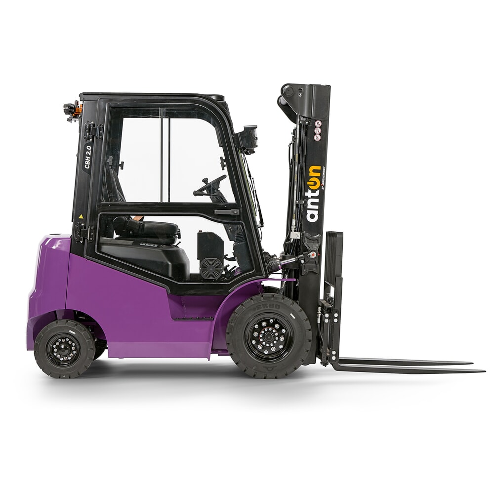 Produktabbildung Nr. 4: AntOn by Jungheinrich Elektro-Stapler CBH 2.0 mit Dreifach-Teleskop-Hubgerüst, Hubhöhe 4800 mm, Tragfähigkeit 2000 kg, Wetterschutzkabine Comfort, inkl. Einbauladegerät