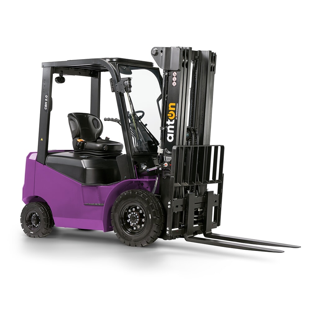 Produktabbildung Nr. 4: AntOn by Jungheinrich Elektro-Stapler CBH 2.0 mit Dreifach-Teleskop-Hubgerüst, Hubhöhe 4800 mm, Tragfähigkeit 2000 kg, Wetterschutzkabine Eco, inkl. Einbauladegerät
