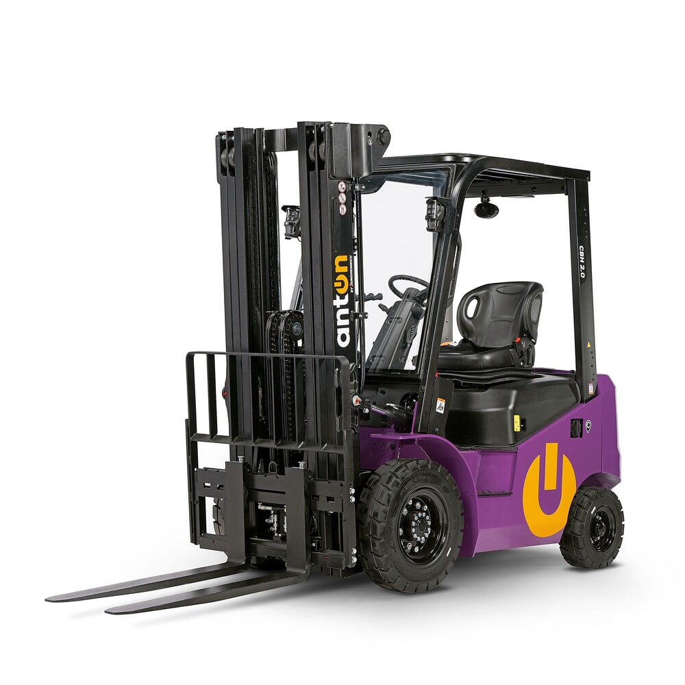 Produktabbildung Nr. 6: AntOn by Jungheinrich Elektro-Stapler CBH 2.0 mit Dreifach-Teleskop-Hubgerüst, Hubhöhe 4800 mm, Tragfähigkeit 2000 kg, Wetterschutzkabine Eco, inkl. Einbauladegerät