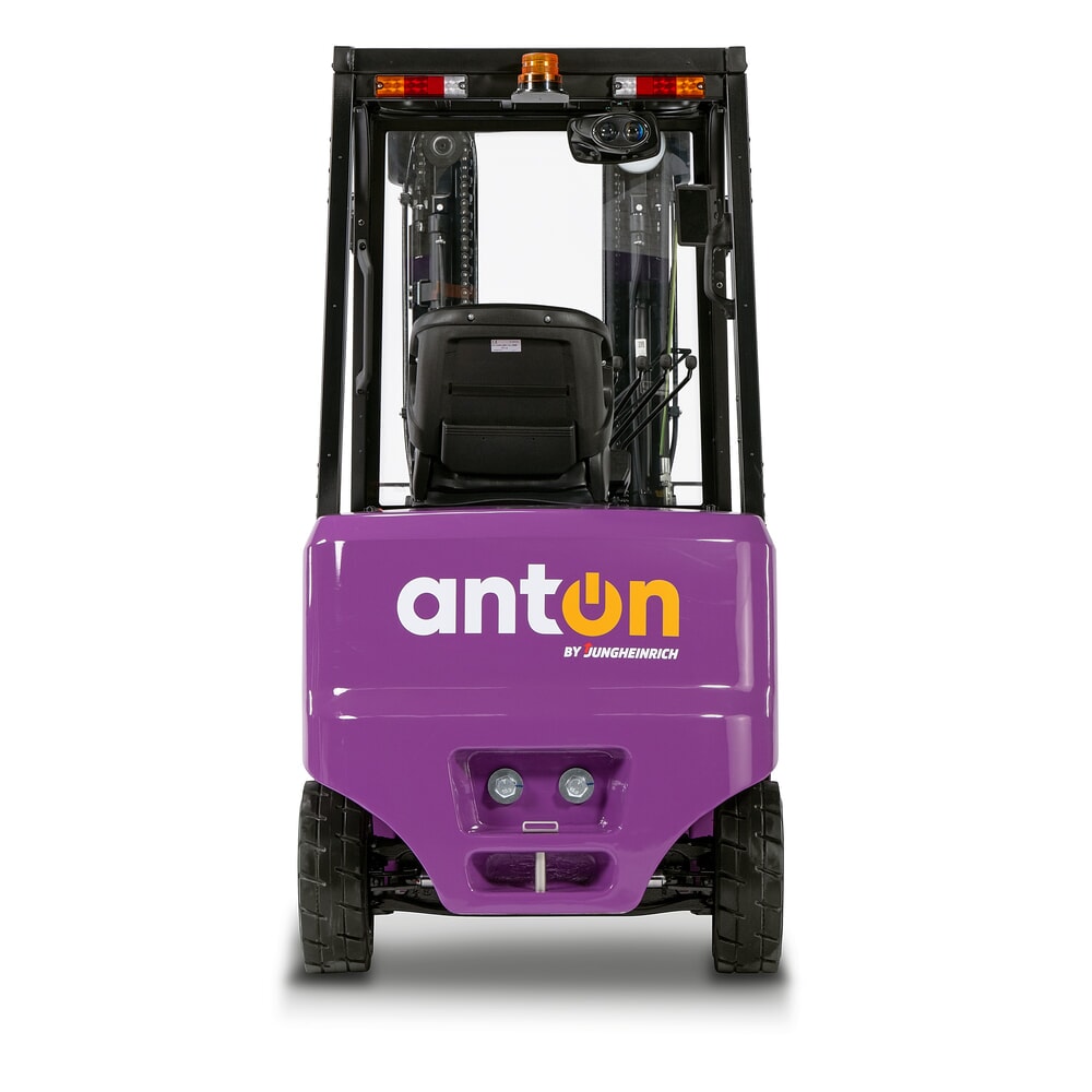 Produktabbildung Nr. 9: AntOn by Jungheinrich Elektro-Stapler CBH 2.0 mit Dreifach-Teleskop-Hubgerüst, Hubhöhe 4800 mm, Tragfähigkeit 2000 kg, Wetterschutzkabine Eco, inkl. Einbauladegerät