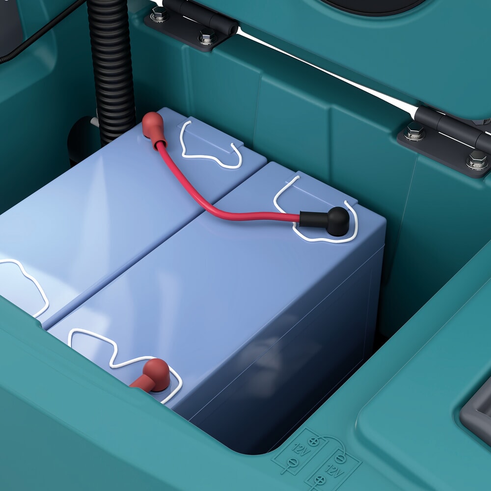 Produktabbildung Nr. 3: Tennant® Handgeführte Scheuersaugmaschine T360, magnetischer Bürstenwechsel