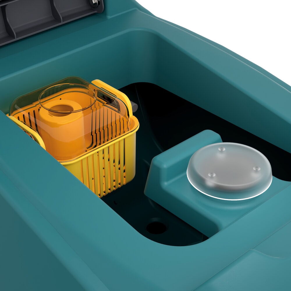 Produktabbildung Nr. 5: Tennant® Handgeführte Scheuersaugmaschine T360, magnetischer Bürstenwechsel