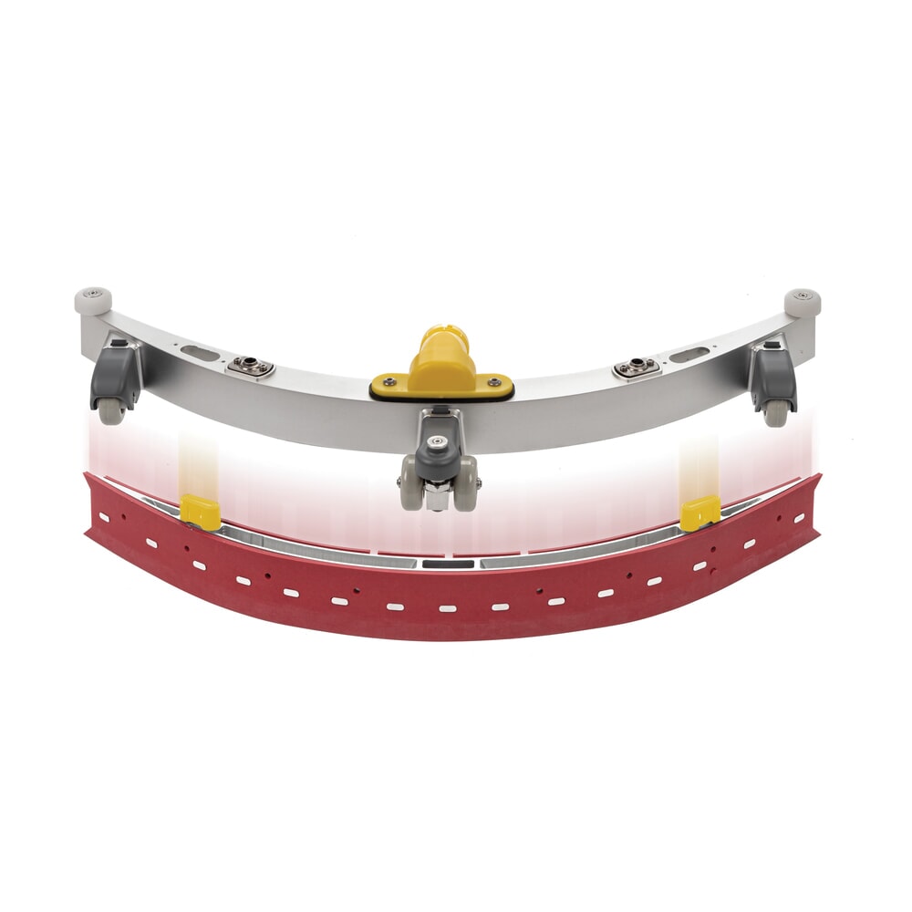 Produktabbildung Nr. 10: Tennant® Handgeführte Micro-Scheuersaugmaschine i-mop, mit gegenläufigen Doppelbürsten, Arbeitsbreite 460 mm, Stützsystem, Schnellwechsel-Sauglippe