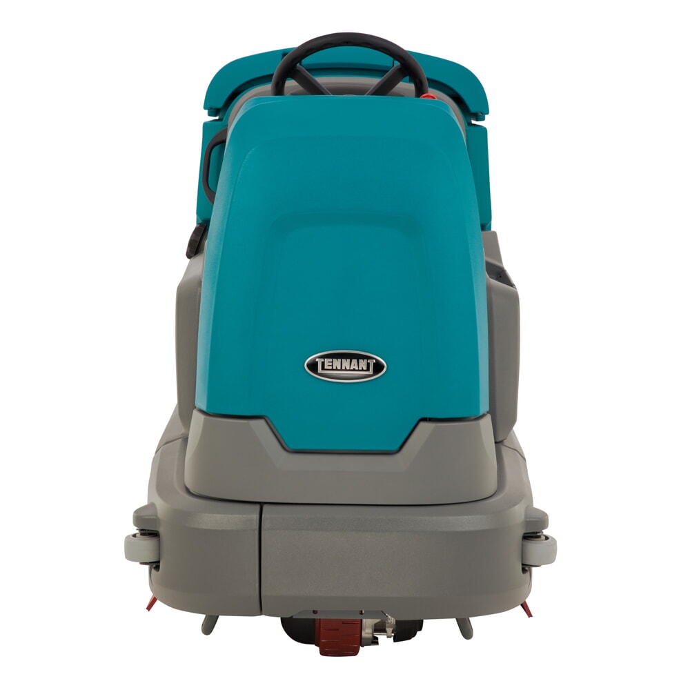 Produktabbildung Nr. 3: Tennant® Aufsitz-Scheuersaugmaschine T12, vollelektrischer Fahrantrieb, mit 2 Schrubbwalzen, Komfortsitz, Rammschutz, Seitenschubaggregat