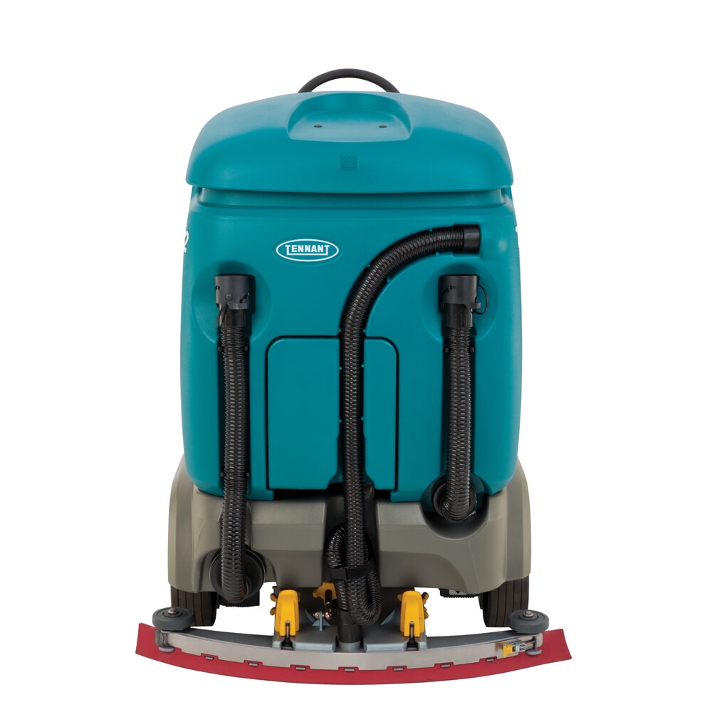 Produktabbildung Nr. 4: Tennant® Aufsitz-Scheuersaugmaschine T12, vollelektrischer Fahrantrieb, mit 2 Schrubbwalzen, Komfortsitz, Rammschutz, Seitenschubaggregat