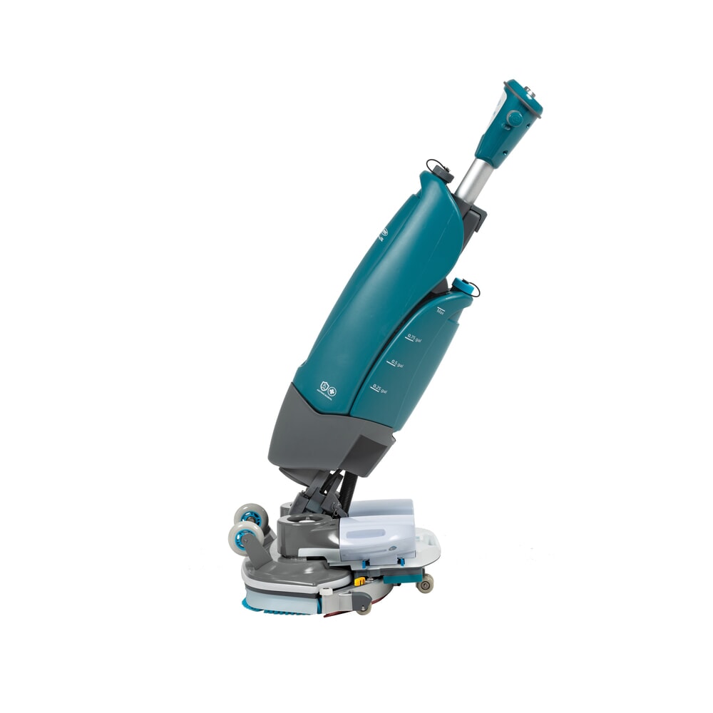 Produktabbildung Nr. 1: Tennant® Handgeführte Micro-Scheuersaugmaschine i-mop, mit gegenläufigen Doppelbürsten, Arbeitsbreite 460 mm, Stützsystem, Schnellwechsel-Sauglippe