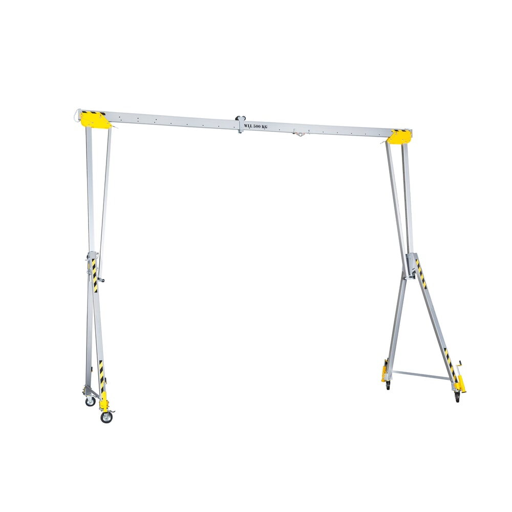 Produktabbildung Nr. 4: PLANETA Alu-Portalkran RLPK, inkl. Hebelzug, verfahrbar, Länge 2.000 mm, TK 1.750 kg, Größe M