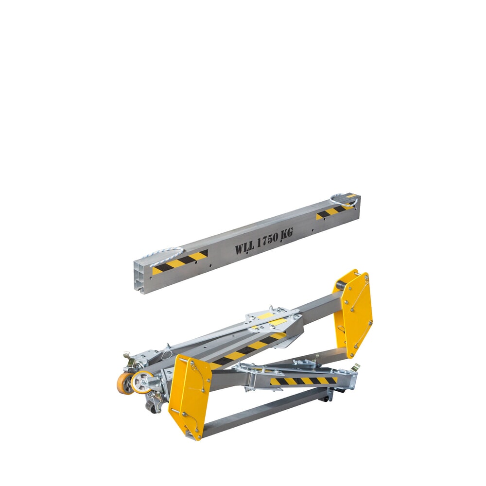 Produktabbildung Nr. 5: PLANETA Alu-Portalkran RLPK, inkl. Hebelzug, verfahrbar, Länge 2.000 mm, TK 1.750 kg, Größe M