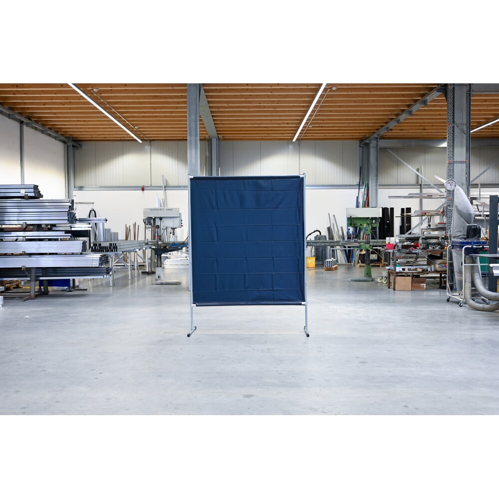 Produktabbildung Nr. 4: Schweißer-Schutzstellwand, nach ISO EN 25980 (EN 1598), BxH 1.400 x 2.000 mm, dunkelgrün/matt