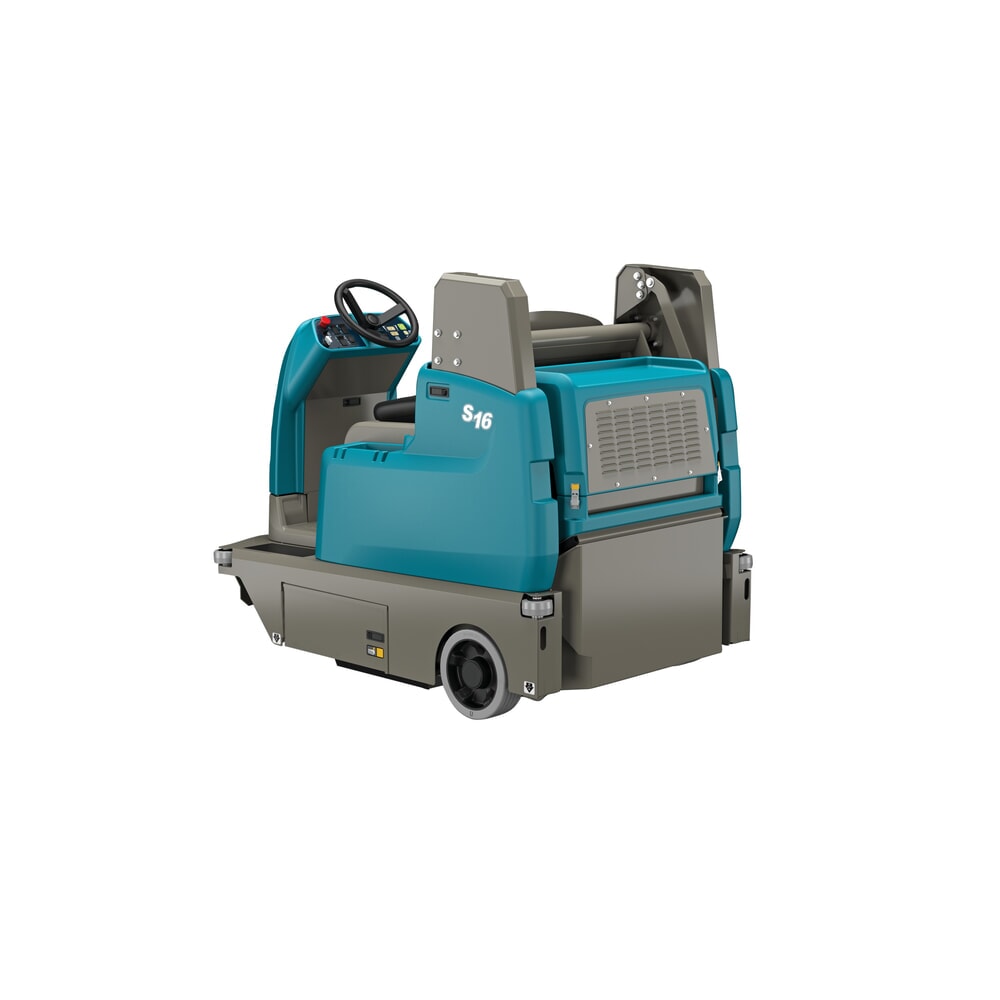 Produktabbildung Nr. 3: Tennant® Aufsitzkehrmaschine S16H, mit MaxPro™-Kehrtechnologie, mit 1 Seitenbesen, Handabsaugschlauch