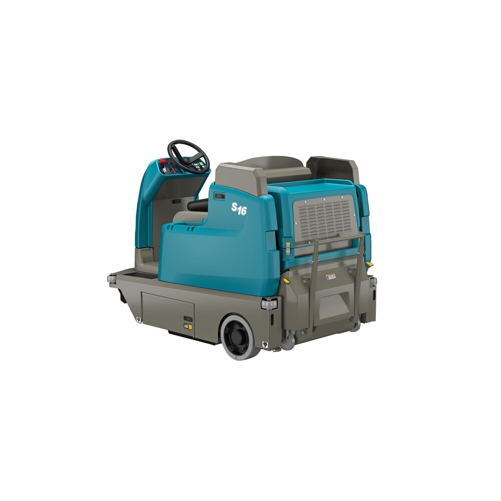 Produktabbildung Nr. 3: Tennant® Aufsitzkehrmaschine S16L, mit MaxPro™-Kehrtechnologie, mit 2 Seitenbesen, Handabsaugschlauch