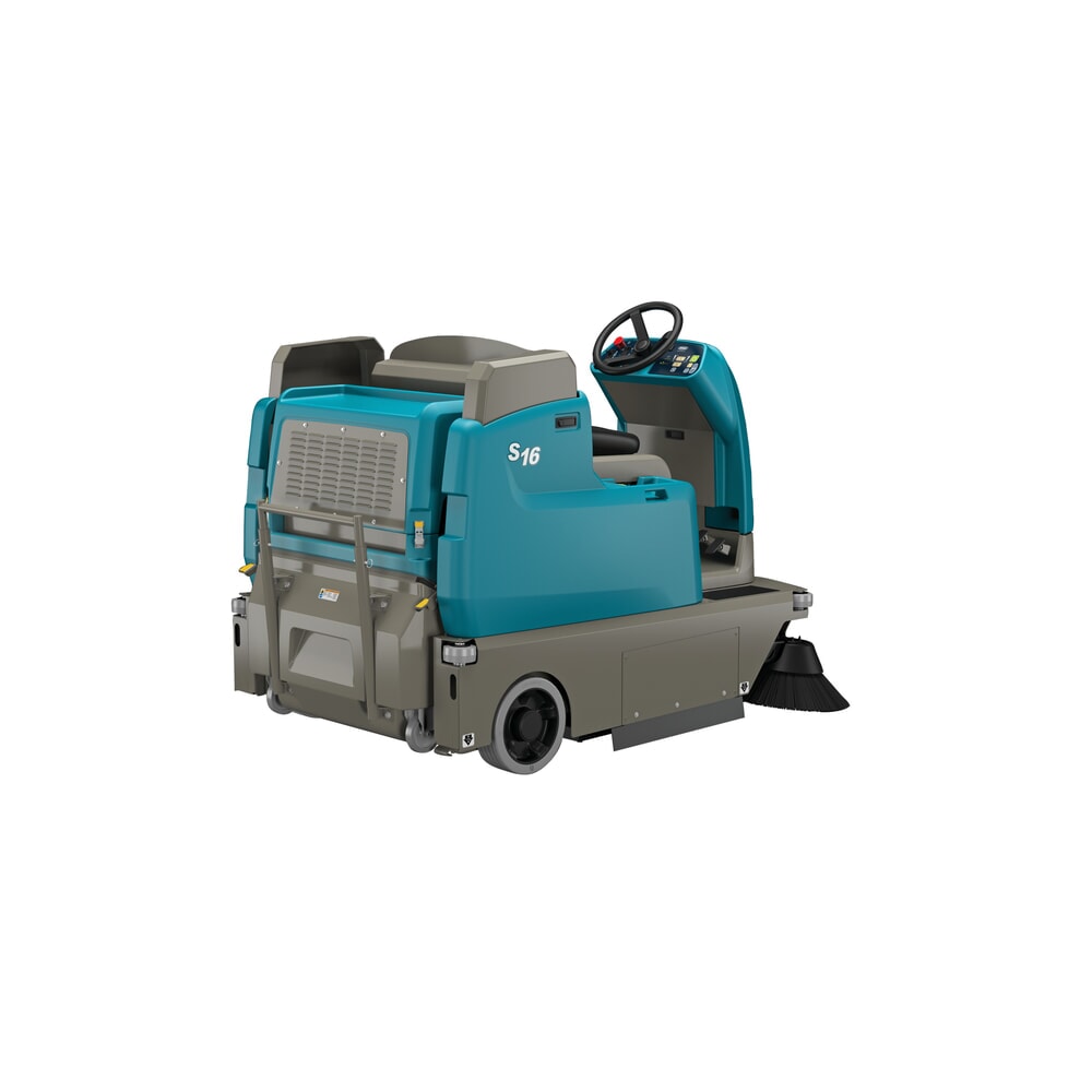 Produktabbildung Nr. 4: Tennant® Aufsitzkehrmaschine S16L, mit MaxPro™-Kehrtechnologie, mit 2 Seitenbesen, Handabsaugschlauch