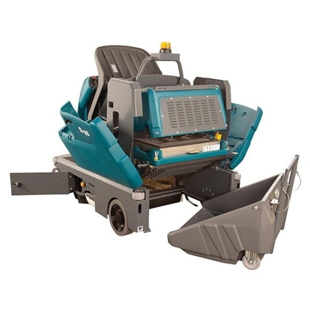 Produktabbildung Nr. 6: Tennant® Aufsitzkehrmaschine S16L, mit MaxPro™-Kehrtechnologie, mit 2 Seitenbesen, Handabsaugschlauch