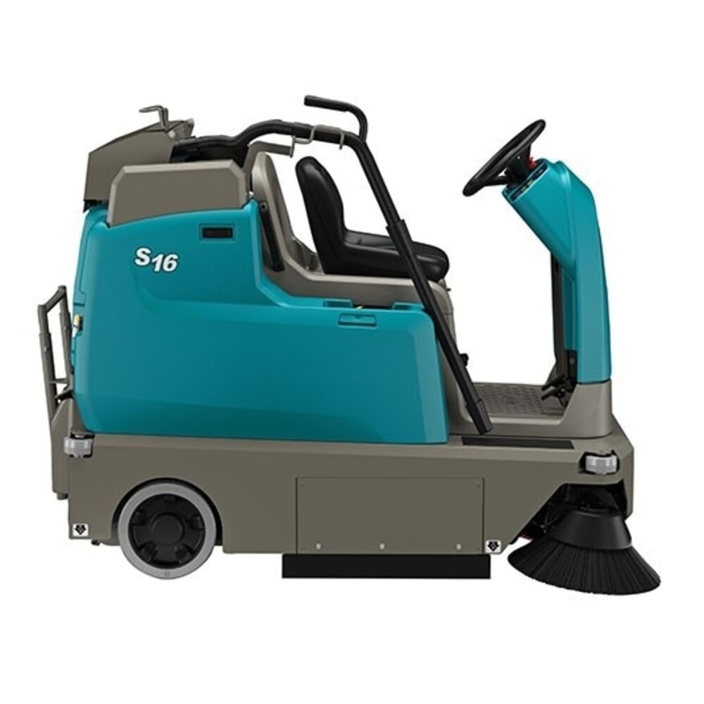Produktabbildung Nr. 7: Tennant® Aufsitzkehrmaschine S16L, mit MaxPro™-Kehrtechnologie, mit 2 Seitenbesen, Handabsaugschlauch