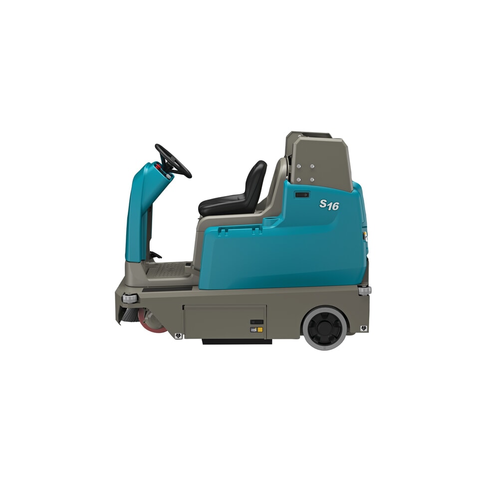 Produktabbildung Nr. 7: Tennant® Aufsitzkehrmaschine S16H, mit MaxPro™-Kehrtechnologie, mit 1 Seitenbesen, Handabsaugschlauch