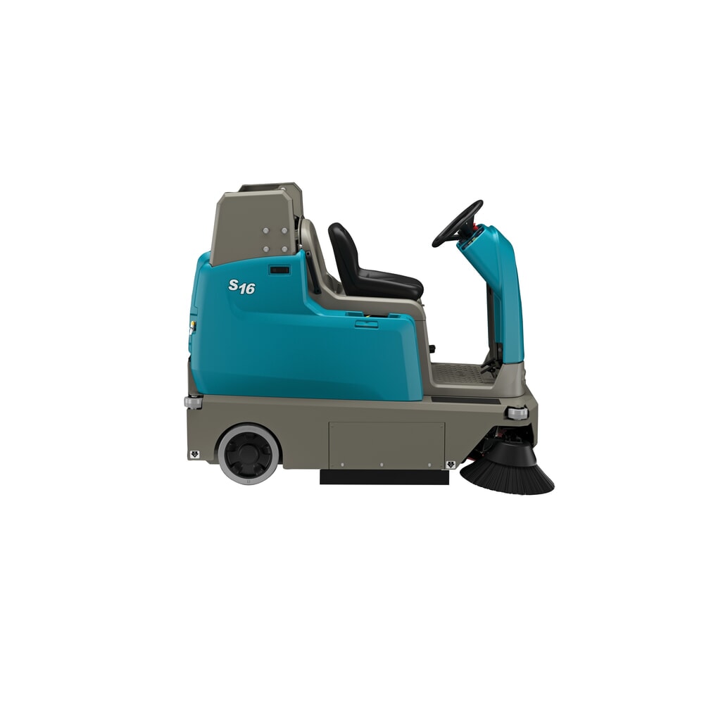 Produktabbildung Nr. 9: Tennant® Aufsitzkehrmaschine S16H, mit MaxPro™-Kehrtechnologie, mit 1 Seitenbesen, Handabsaugschlauch