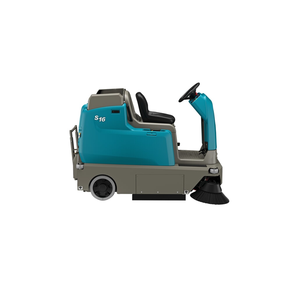 Produktabbildung Nr. 10: Tennant® Aufsitzkehrmaschine S16L, mit MaxPro™-Kehrtechnologie, mit 2 Seitenbesen, Handabsaugschlauch