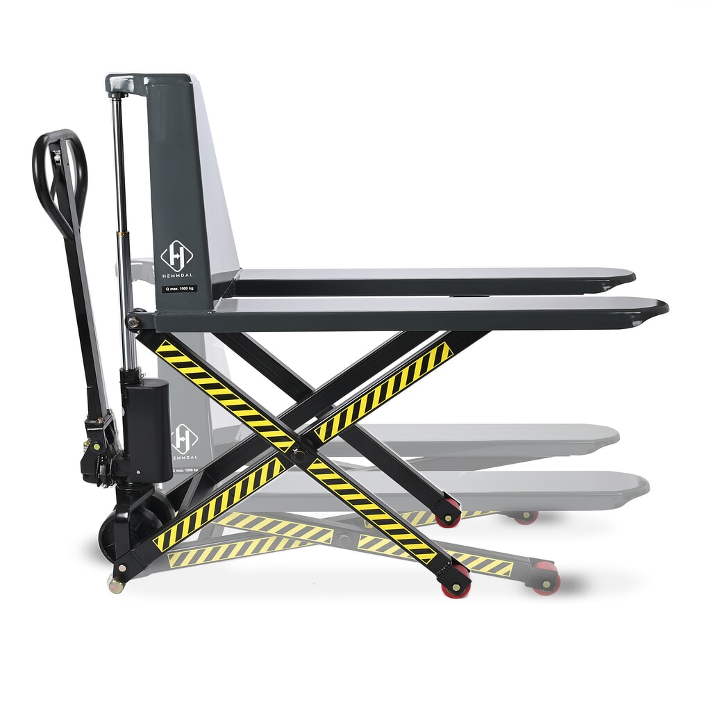Scherenhubwagen HEMMDAL PTM 1.0 Scissor, Tragfähigkeit 1.000 kg, Gabellänge 1.150 mm, Polyurethan, Einfachrolle Produktabbildung: Scherenhubwagen HEMMDAL PTM 1.0 Scissor, Tragfähigkeit 1.000 kg, Gabellänge 1.150 mm, Polyurethan, Einfachrolle