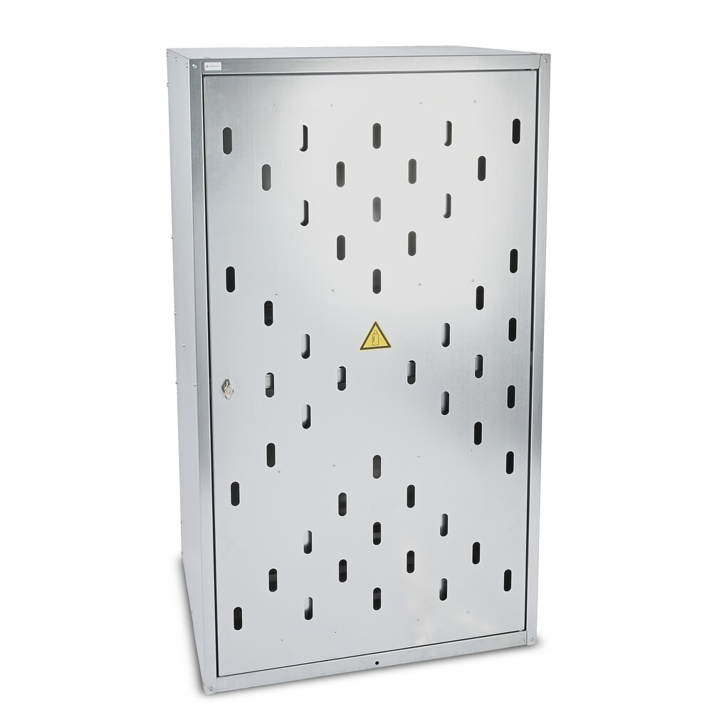 Produktabbildung: HEMMDAL Gasflaschenschrank, HxBxT 1500 x 840 x 690 mm, 1-türig