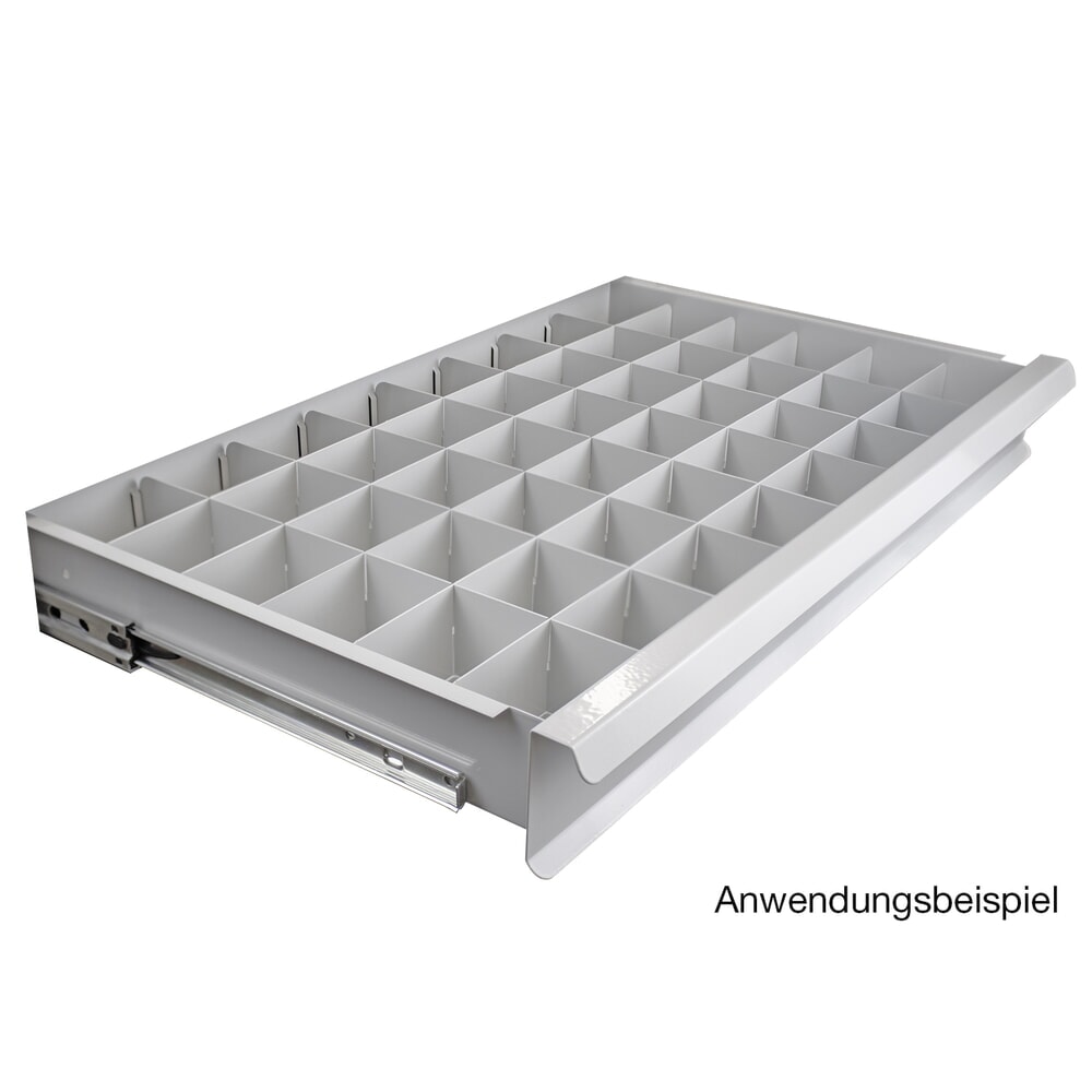 Produktabbildung Nr. 3: Einteiler-Set für HEMMDAL Schubladenschrank Classic, 12-teilig, 7x Länge 338 mm, 5x Länge 570 mm, Höhe 50 mm, für kleine Schublade