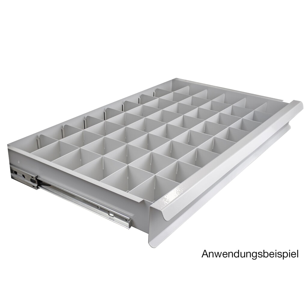Produktabbildung Nr. 3: Einteiler-Set für HEMMDAL Schubladenschrank Classic, 12-teilig, 7x Länge 338 mm, 5x Länge 570 mm, Höhe 50 mm, für kleine Schublade