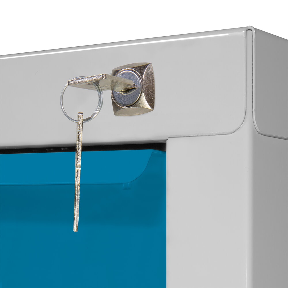 Produktabbildung Nr. 2: HEMMDAL Schubladenschrank Classic, 5 Schubladen, HxBxT 600 x 700 x 435 mm, lichtgrau/lichtblau