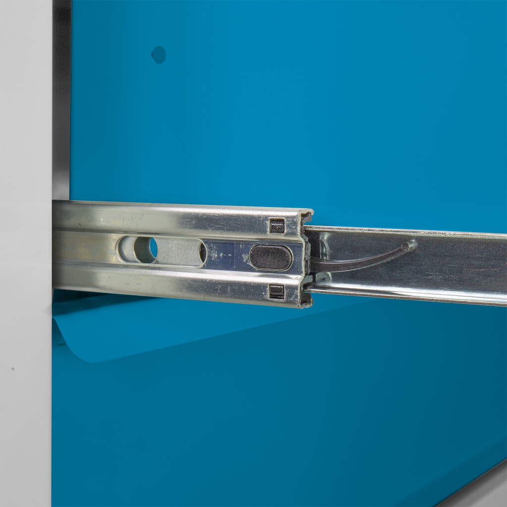 HEMMDAL Schubladenschrank Classic, 5 Schubladen, HxBxT 600 x 700 x 435 mm, lichtgrau/lichtblau Produktabbildung Nr. 4: HEMMDAL Schubladenschrank Classic, 5 Schubladen, HxBxT 600 x 700 x 435 mm, lichtgrau/lichtblau