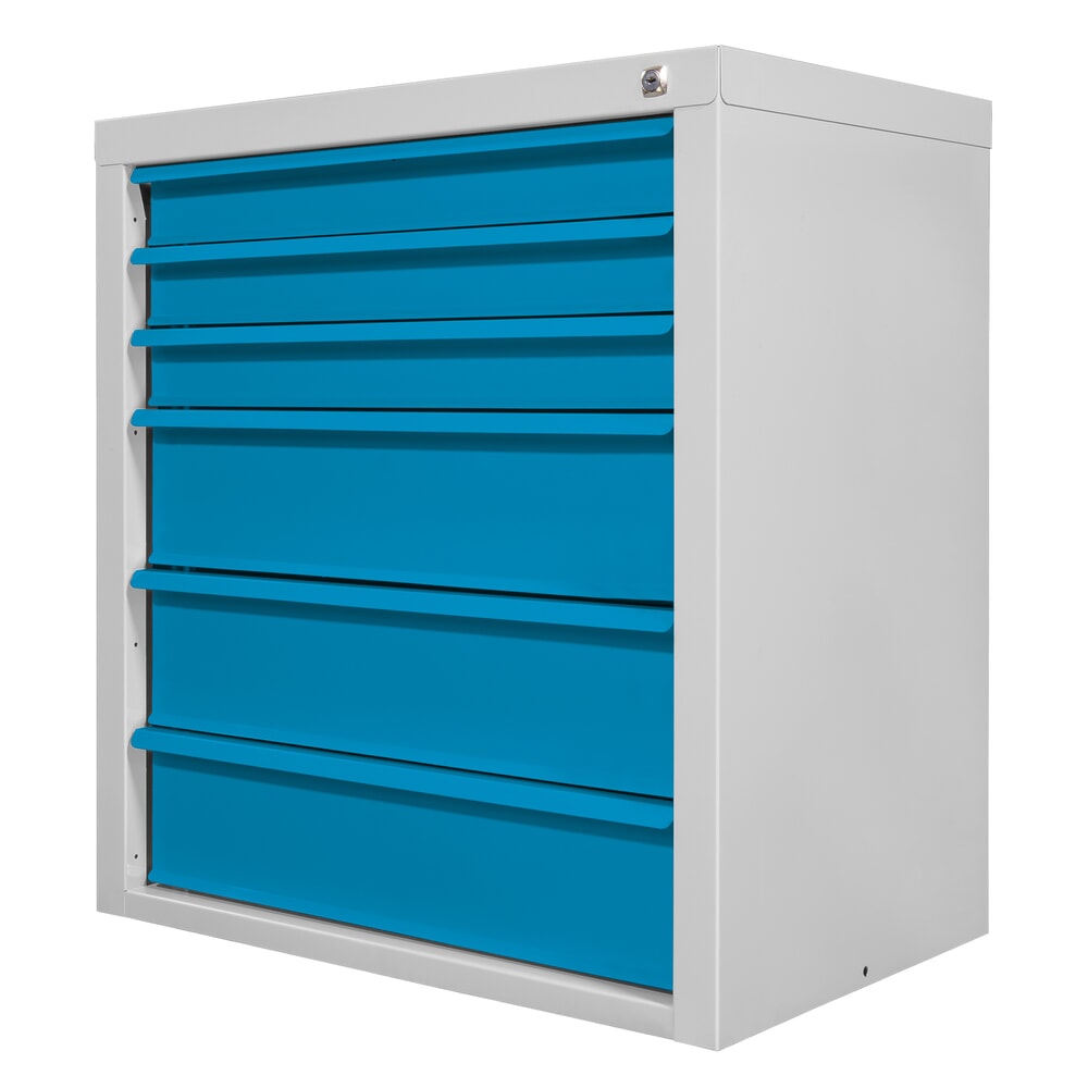 Produktabbildung Nr. 5: HEMMDAL Schubladenschrank Classic, 6 Schubladen, HxBxT 750 x 700 x 435 mm, lichtgrau/lichtblau