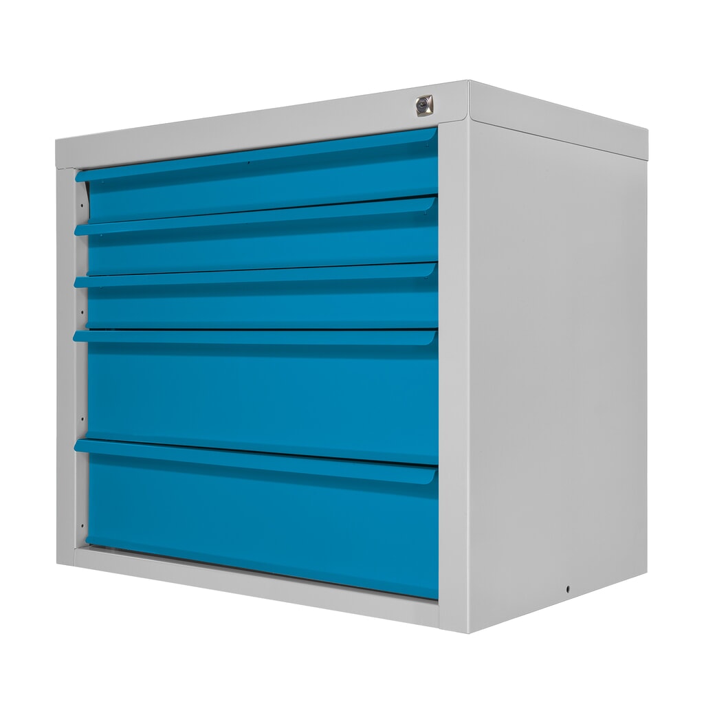 Produktabbildung Nr. 5: HEMMDAL Schubladenschrank Classic, 5 Schubladen, HxBxT 600 x 700 x 435 mm, lichtgrau/lichtblau
