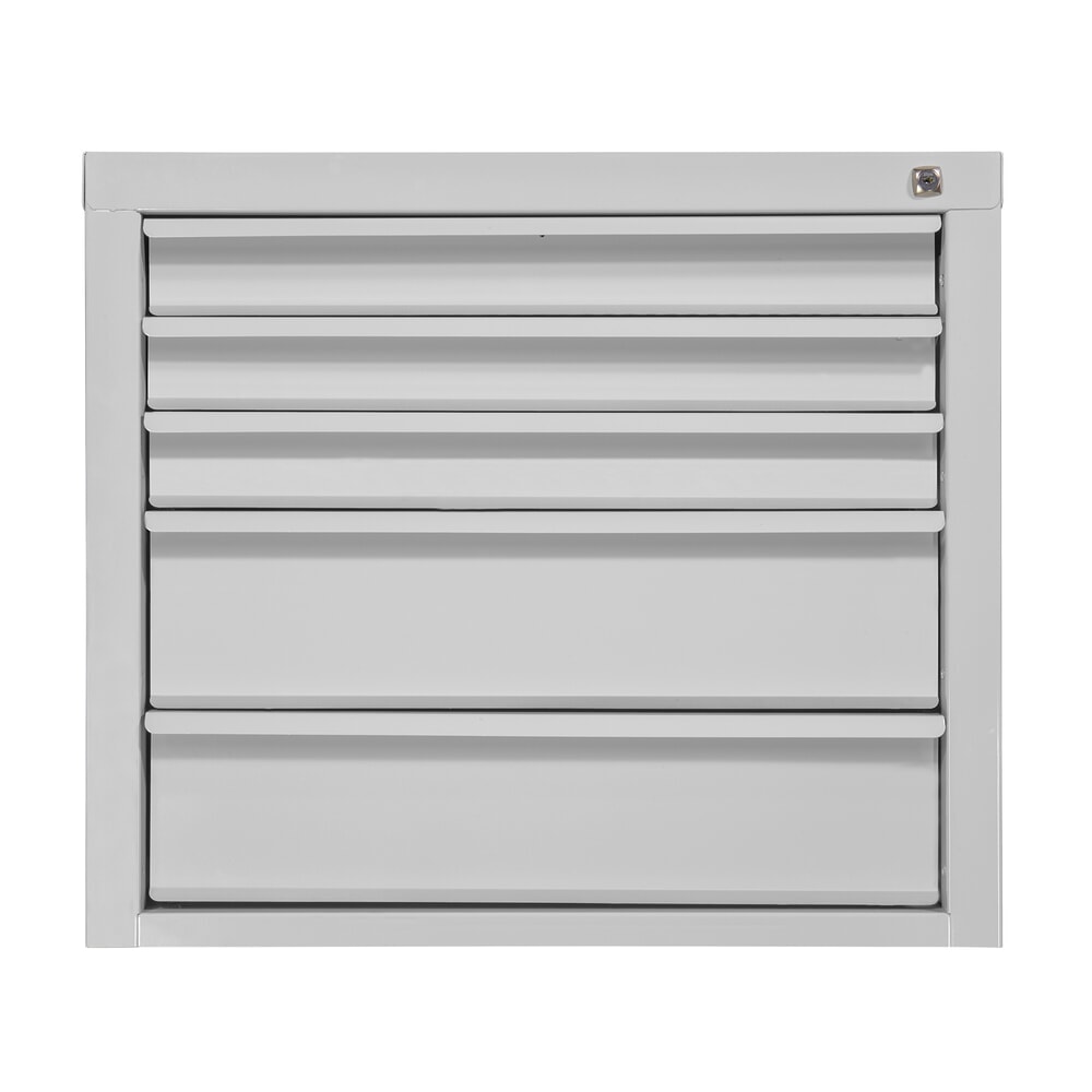 Produktabbildung: HEMMDAL Schubladenschrank Classic, 5 Schubladen, HxBxT 600 x 700 x 435 mm, lichtgrau