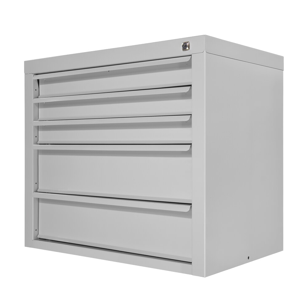 Produktabbildung Nr. 3: HEMMDAL Schubladenschrank Classic, 5 Schubladen, HxBxT 600 x 700 x 435 mm, lichtgrau