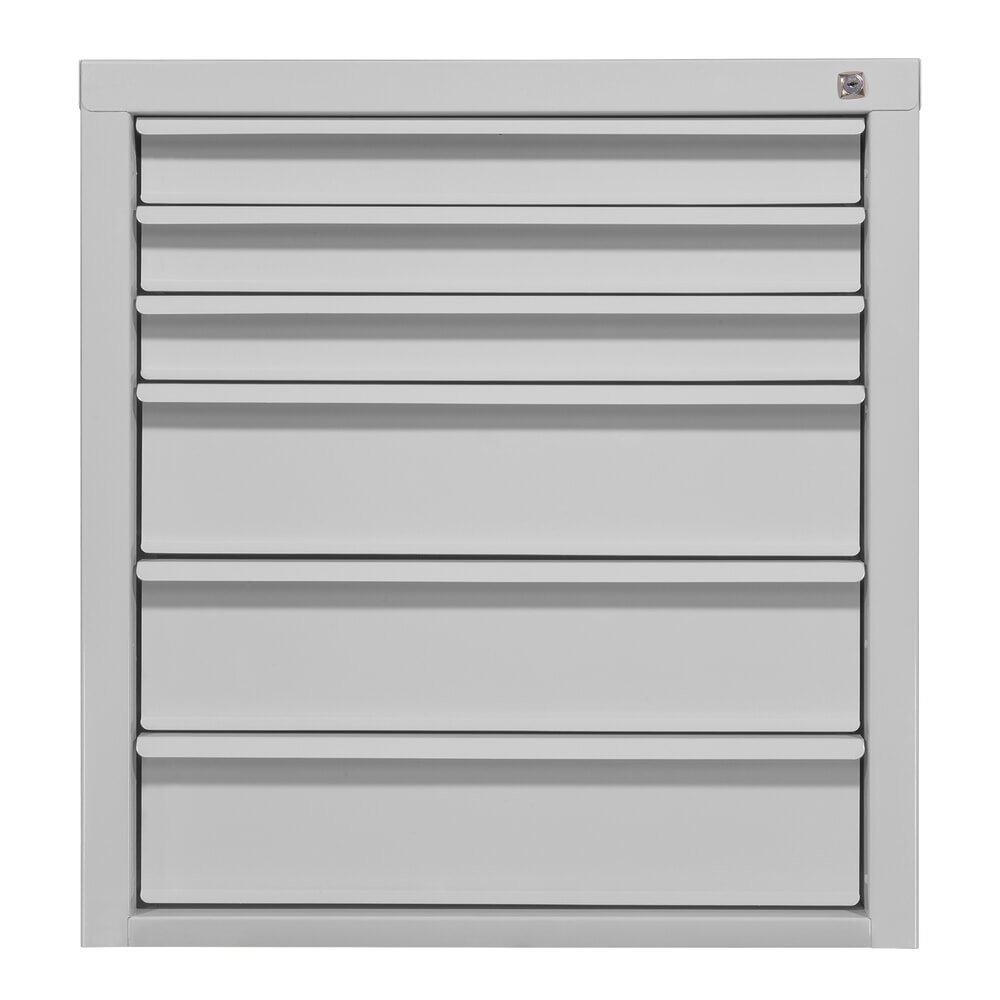 Produktabbildung: HEMMDAL Schubladenschrank Classic, 6 Schubladen, HxBxT 750 x 700 x 435 mm, lichtgrau
