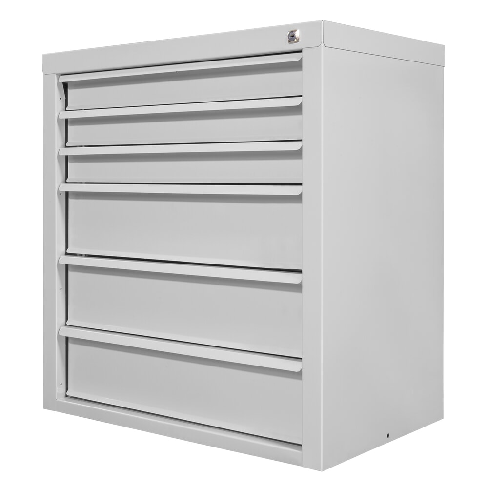 Produktabbildung Nr. 6: HEMMDAL Schubladenschrank Classic, 6 Schubladen, HxBxT 750 x 700 x 435 mm, lichtgrau