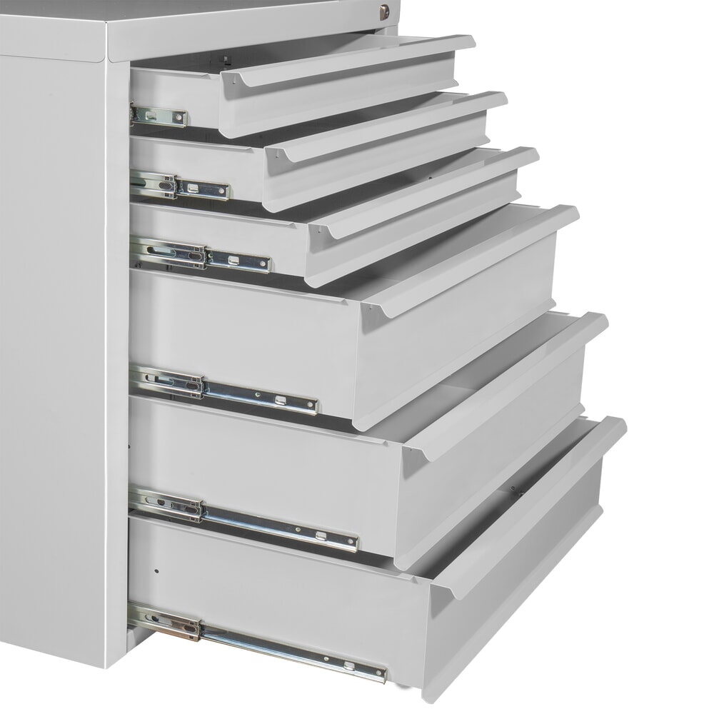 Produktabbildung Nr. 7: HEMMDAL Schubladenschrank Classic, 6 Schubladen, HxBxT 750 x 700 x 435 mm, lichtgrau