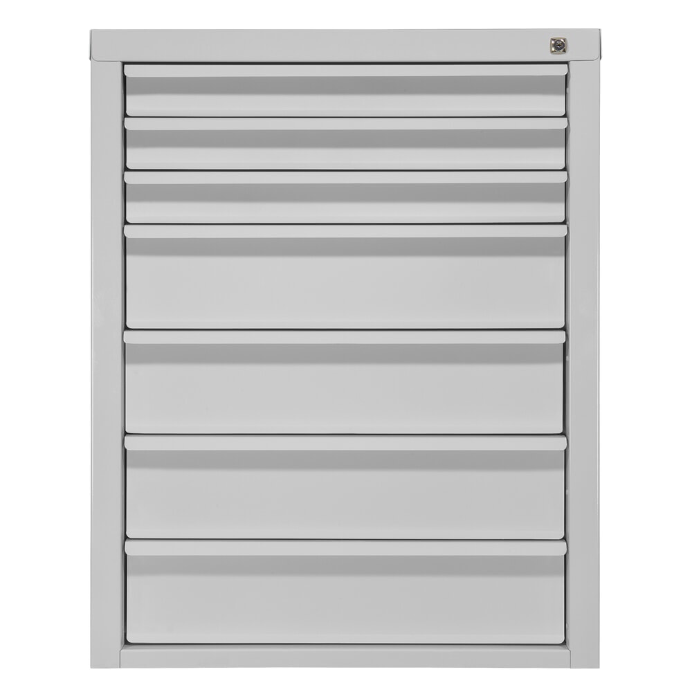 Produktabbildung: HEMMDAL Schubladenschrank Classic, 7 Schubladen, HxBxT 900 x 700 x 435 mm, lichtgrau