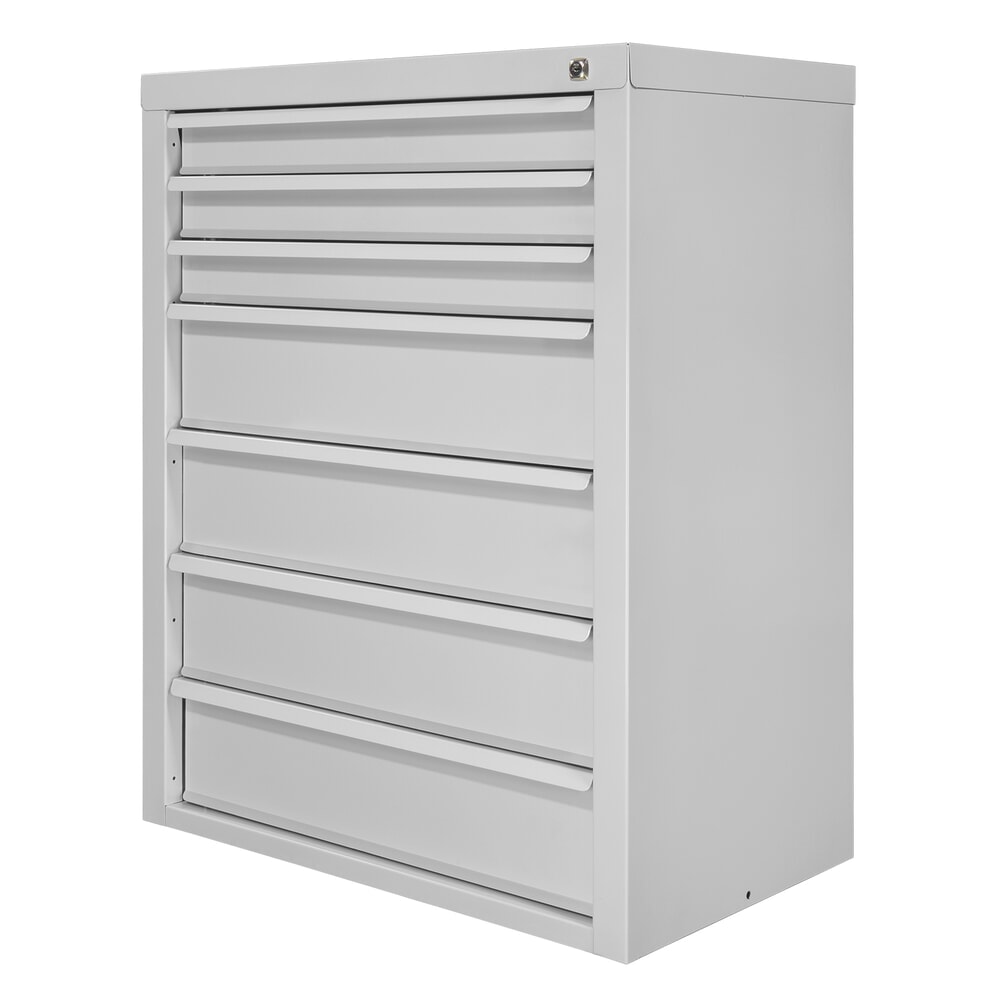 Produktabbildung Nr. 6: HEMMDAL Schubladenschrank Classic, 7 Schubladen, HxBxT 900 x 700 x 435 mm, lichtgrau
