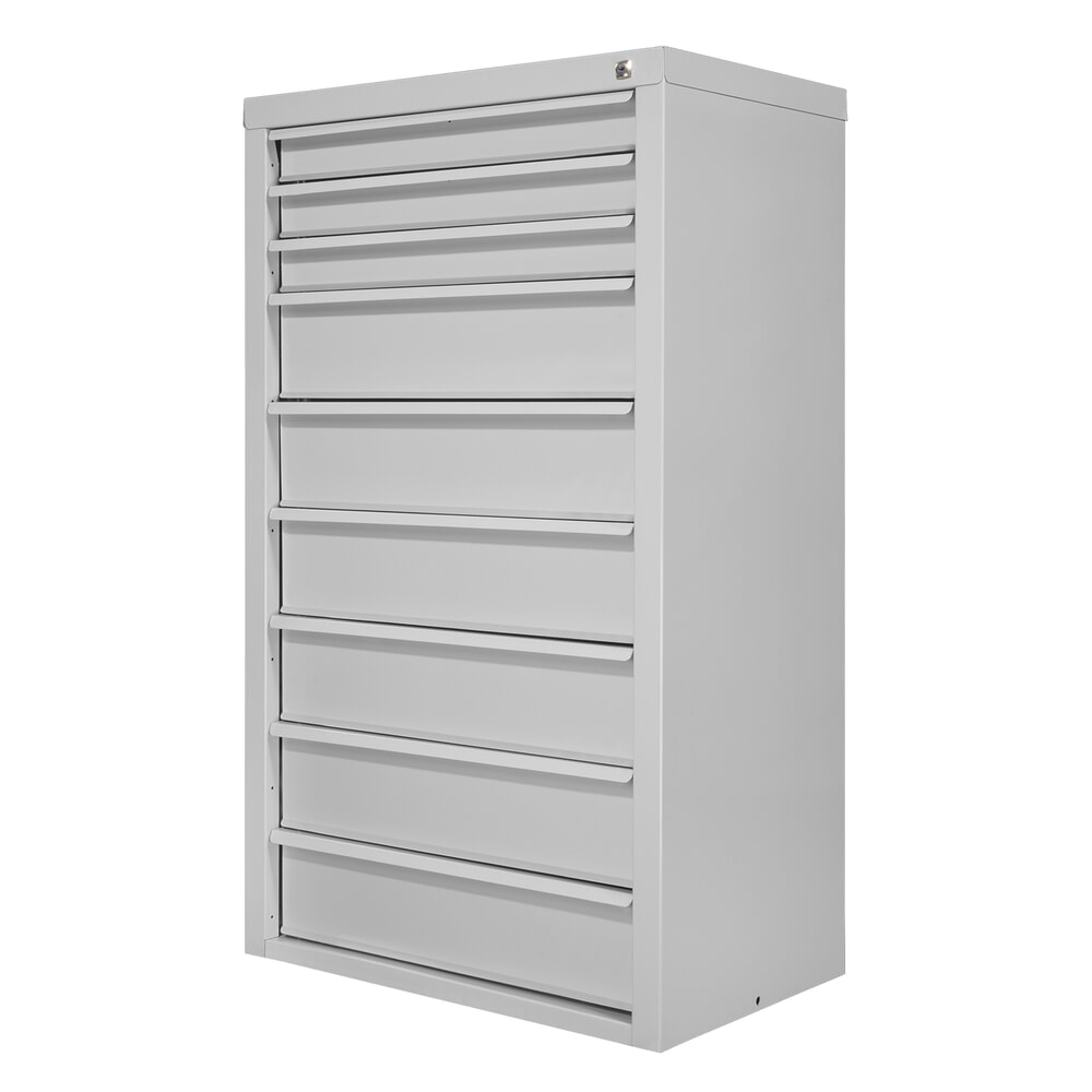 Produktabbildung Nr. 6: HEMMDAL Schubladenschrank Classic, 9 Schubladen, HxBxT 1200 x 700 x 435 mm, lichtgrau