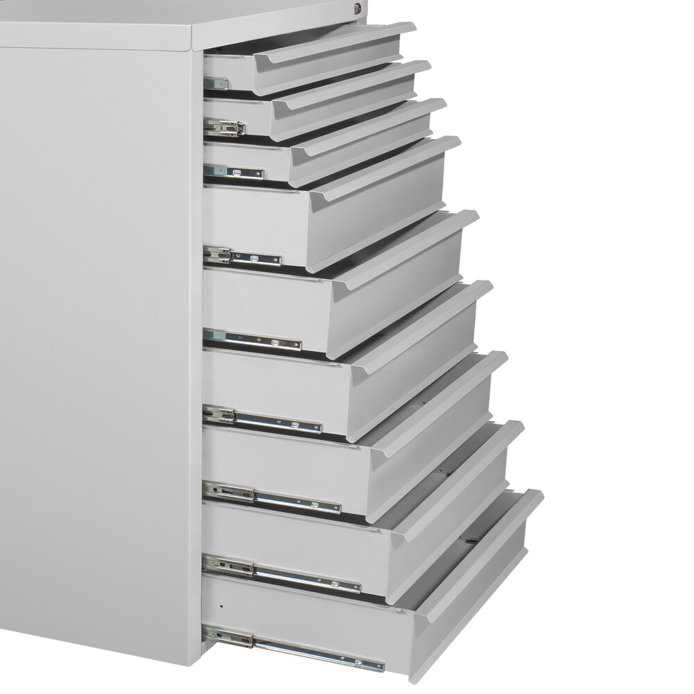Produktabbildung Nr. 7: HEMMDAL Schubladenschrank Classic, 9 Schubladen, HxBxT 1200 x 700 x 435 mm, lichtgrau