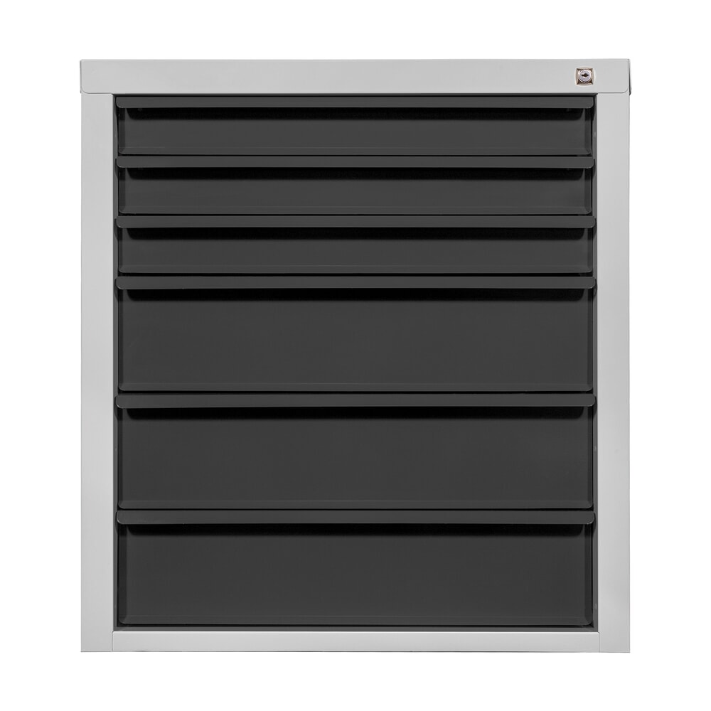 Produktabbildung: HEMMDAL Schubladenschrank Classic, 6 Schubladen, HxBxT 750 x 700 x 435 mm, lichtgrau/anthrazitgrau