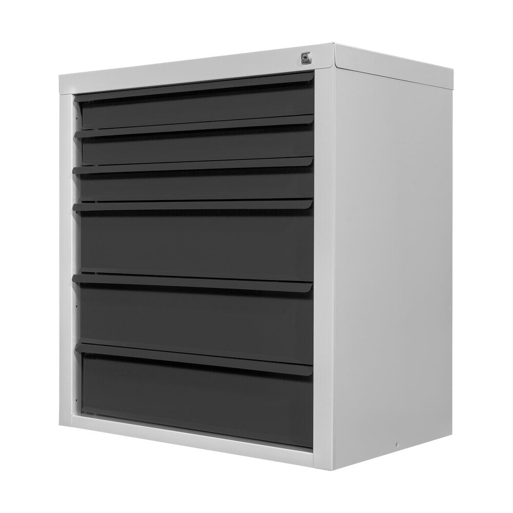 Produktabbildung Nr. 4: HEMMDAL Schubladenschrank Classic, 6 Schubladen, HxBxT 750 x 700 x 435 mm, lichtgrau/anthrazitgrau