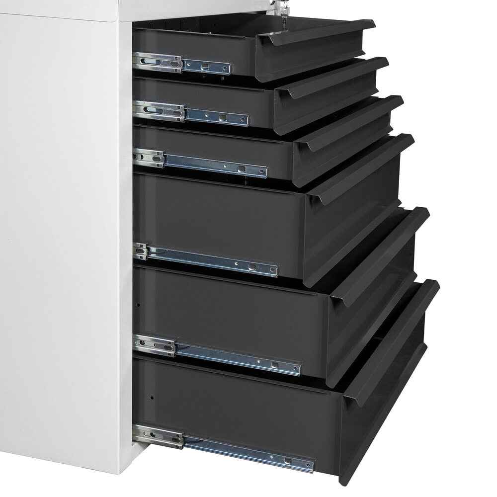 Produktabbildung Nr. 6: HEMMDAL Schubladenschrank Classic, 6 Schubladen, HxBxT 750 x 700 x 435 mm, lichtgrau/anthrazitgrau