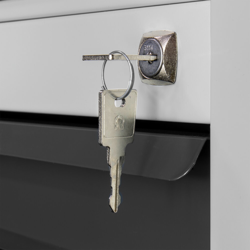 Produktabbildung Nr. 7: HEMMDAL Schubladenschrank Classic, 6 Schubladen, HxBxT 750 x 700 x 435 mm, lichtgrau/anthrazitgrau