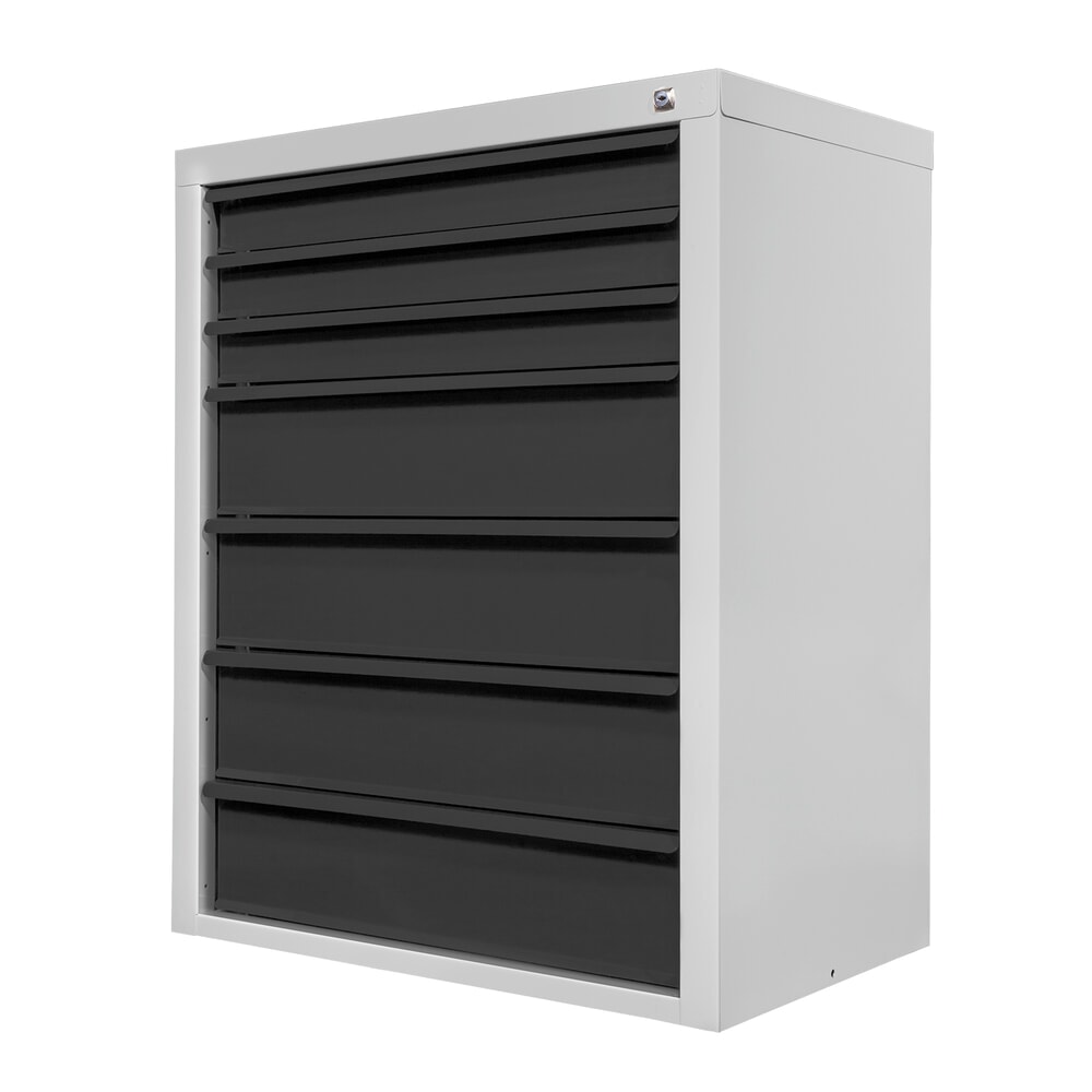 Produktabbildung Nr. 5: HEMMDAL Schubladenschrank Classic, 7 Schubladen, HxBxT 900 x 700 x 435 mm, lichtgrau/anthrazitgrau