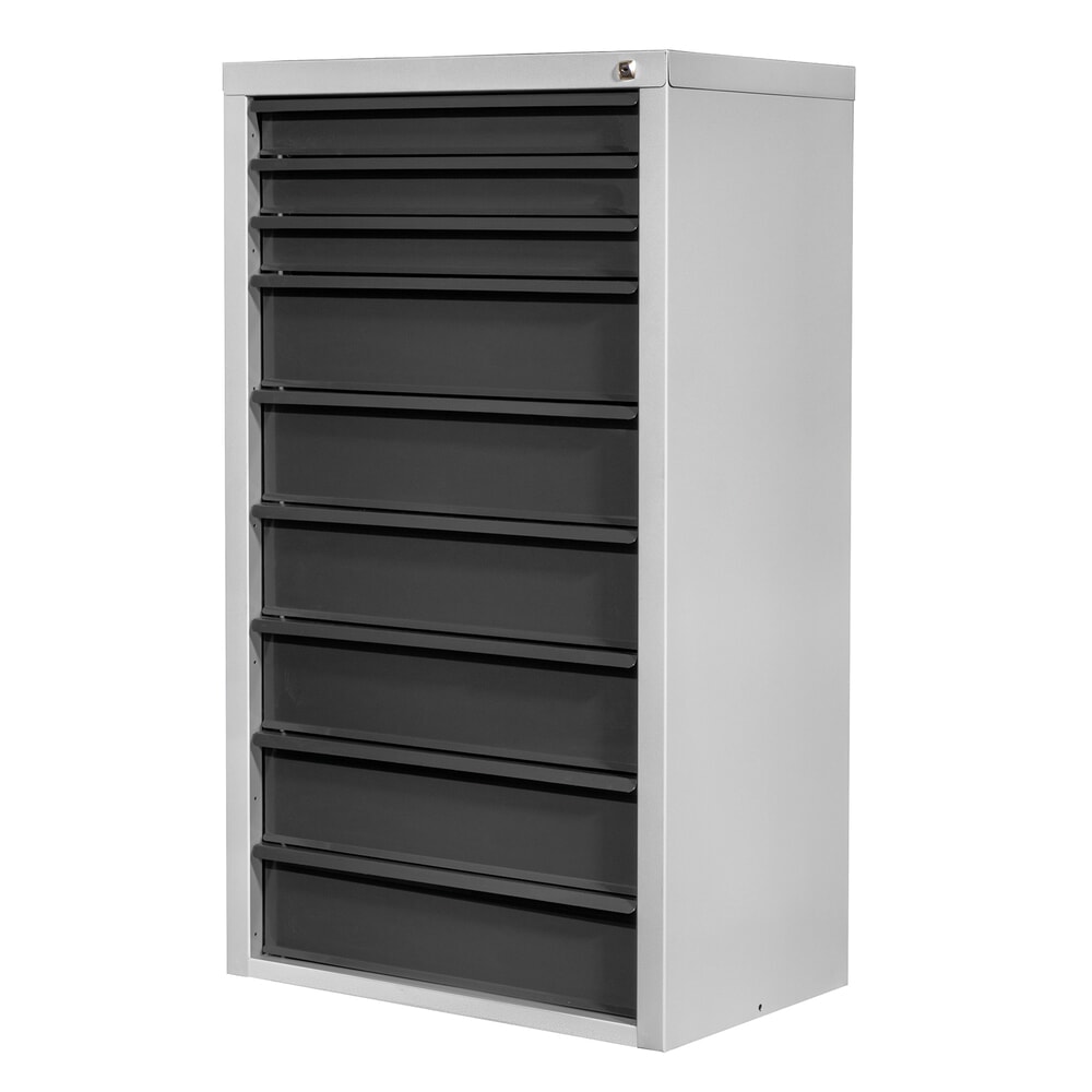 Produktabbildung Nr. 5: HEMMDAL Schubladenschrank Classic, 9 Schubladen, HxBxT 1200 x 700 x 435 mm, lichtgrau/anthrazitgrau