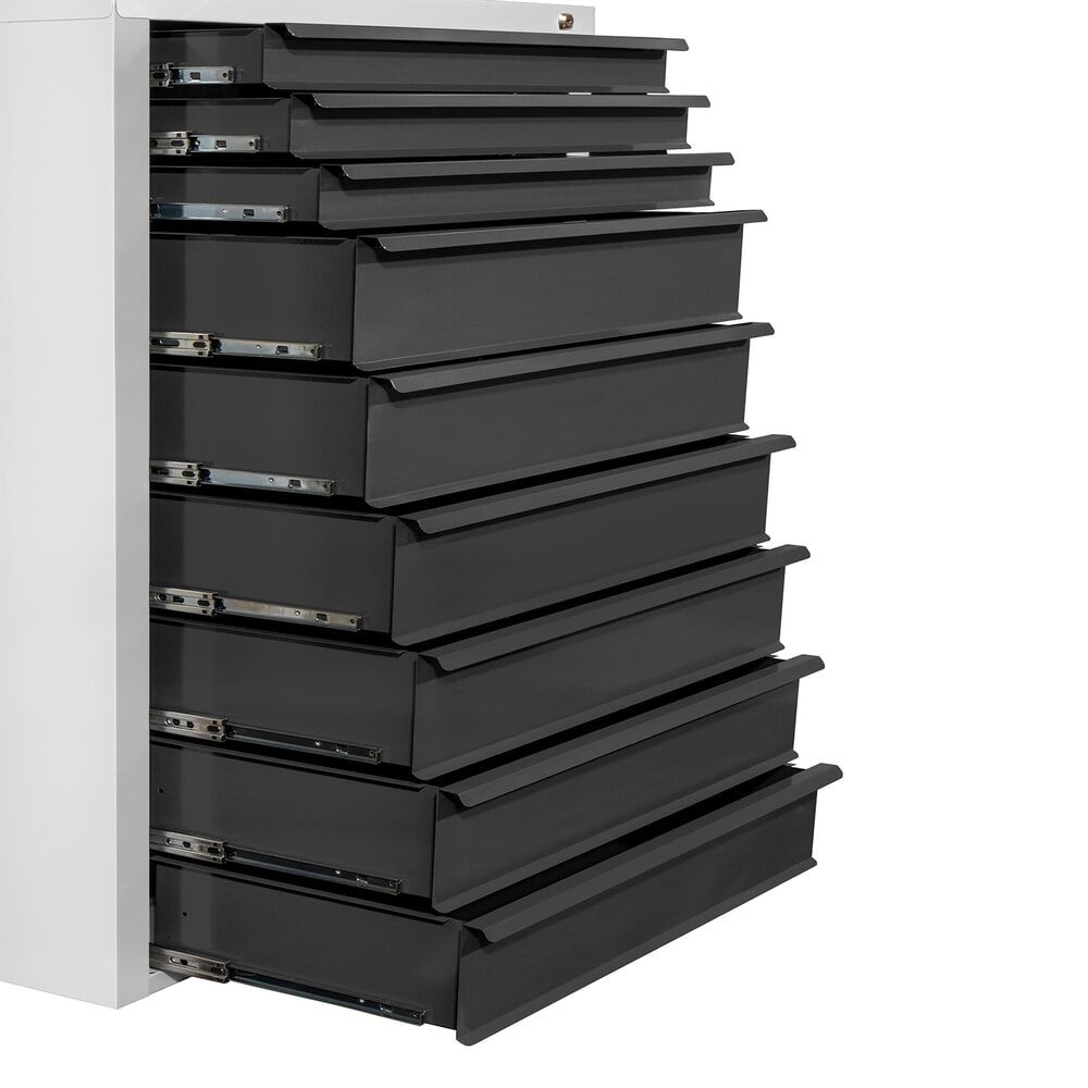 Produktabbildung Nr. 7: HEMMDAL Schubladenschrank Classic, 9 Schubladen, HxBxT 1200 x 700 x 435 mm, lichtgrau/anthrazitgrau